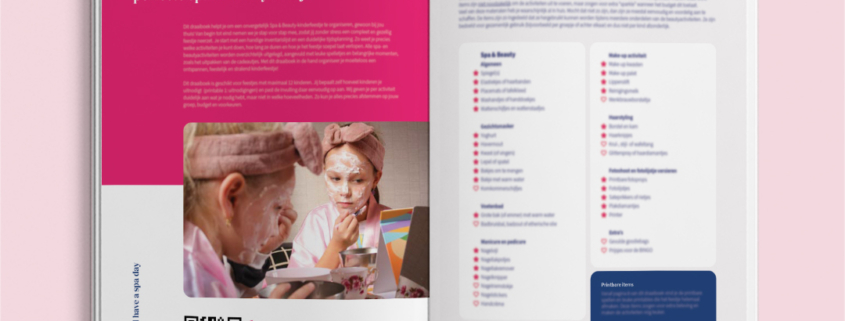 Digitaal Draaiboek voor kinderfeestje met thema Spa & Beauty